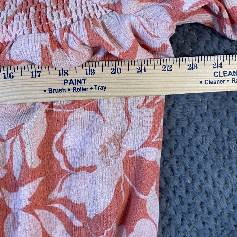 Torrid Crinkle Gauze Off Shoulder Top‎ Floral Size 2 (2X) Vacation Spring Summer - Picture 6 of 8